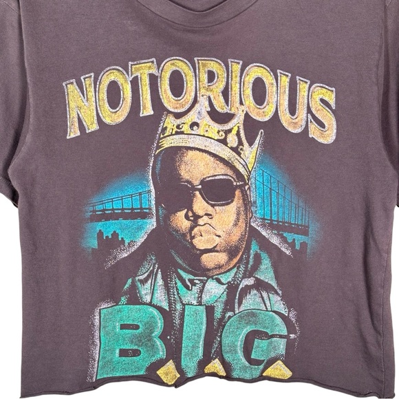 NOTORIOUS B.I.G. Cut-Off Graphic Cropped Band Tee - Picture 3 of 5